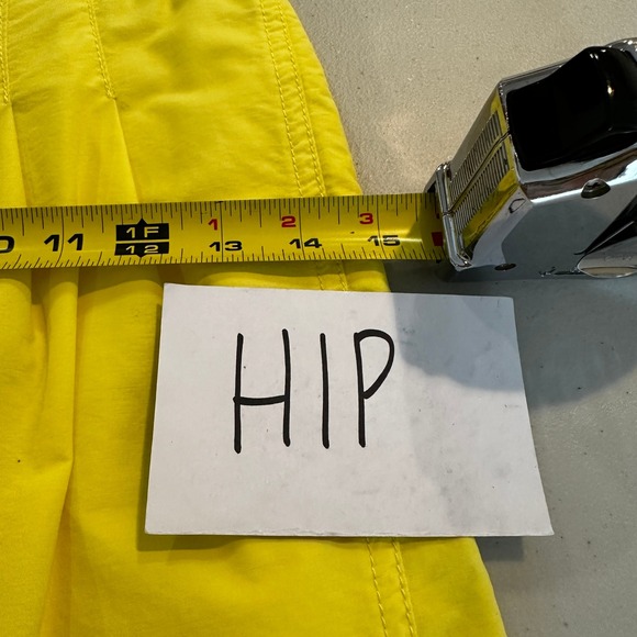 Free People Movement Yellow Cargo Y2K Pants High Waist Button Fly Cropped Leg XS - Picture 8 of 10